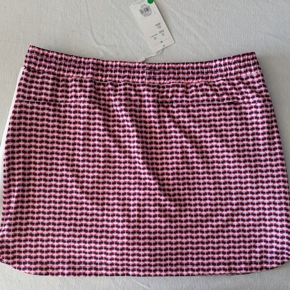 Lady Hagen Womens Golf Skort Size XL Geometric Retro Red Off To The Races NEW - Picture 4 of 4